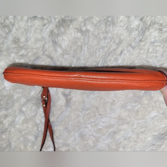 Coach Ashley Orange Leather Wristlet - Picture 3 of 10